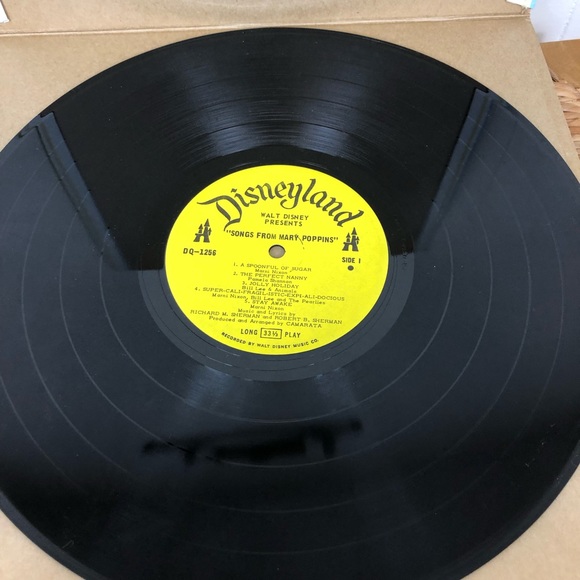 Vintage 1964 Walt Disney: 10 Songs From Mary Poppins Vinyl - Picture 7 of 10